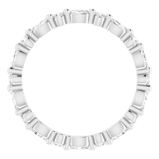 0.90 ct. Shared Prong Marquise & Round Diamond Eternity Band-VIRABYANI